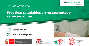 Charla presencial "Prácticas saludables en restaurantes y servicios afines"