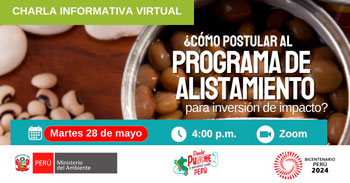 Charla online informativa "¿Cómo postular al programa de alistamiento para inversión de impacto?"