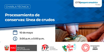  Charla online "Procesamiento de conservas: línea de crudos" del ITP