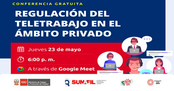 Conferencia online "Regulación del teletrabajo en el ámbito privado" de la SUNAFIL