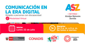 Curso online gratis "Comunicación en la era digital" del MIMP Conadis