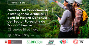 Foro online Gestión del conocimiento e inteligencia artificial para la mejora continua del sector forestal y de fauna