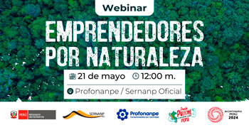 Webinar online "Emprendedores por Naturaleza" del SERNANP