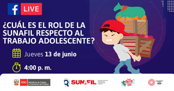 Conferencia online gratis "¿Cuál es el rol de la Sunafil respecto al trabajo adolescente?"