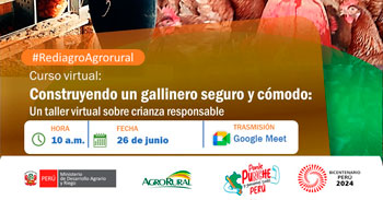 Curso online gratis Construyendo un gallinero seguro y cómodo: Un taller virtual sobre crianza responsable de Agro Rural