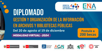 Diplomado online en "Gestión y Organización de la Información en Archivos y Bibliotecas Públicas"