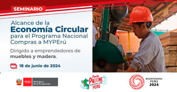 Seminario presencial "Alcances de la Economía Circular para el Programa Compras a MYPErú" del ITP