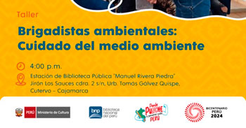 Taller presencial gratis "Brigadistas ambientales: Cuidado del medio ambiente"