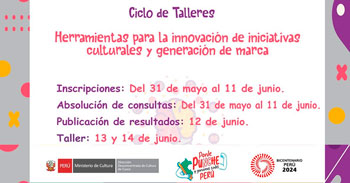 Taller virtual "Herramientas para la innovación de iniciativas culturales y generación de marca"