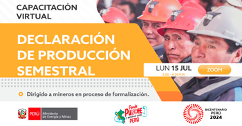 Capacitación online "Declaración de Producción Semestral - DPS" del MINEM