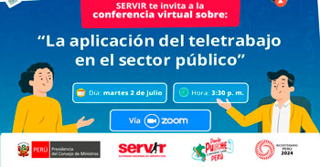 Conferencia online "La aplicación del Teletrabajo en el sector público" del SERVIR