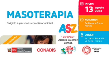 Curso presencial gratis "Masoterapia" del MIMP