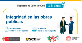 Curso online gratis MOOC "Integridad en las obras publicas" del OSCE