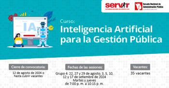 Curso online gratis "Inteligencia Artificial para la Gestión Pública" de la ENAP