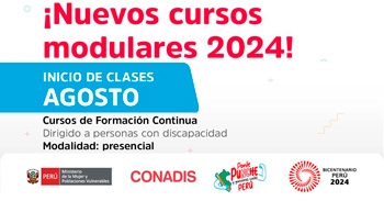 Cursos presenciales gratis para emprendedores con discapacidad del CONADIS