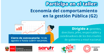 Taller presencial "Economía del comportamiento en la gestión Pública" de la ENAP