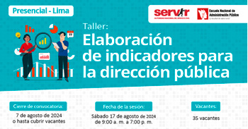 Taller presencial "Elaboración de indicadores para la dirección pública" de la ENAP