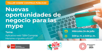 Taller  online "Nuevas oportunidades de negocio para las mype" del PRODUCE