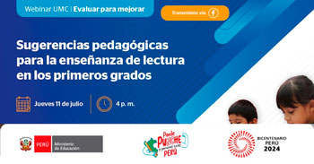 Webinar online "Sugerencias pedagógicas para la enseñanza de lectura en los primeros grados"