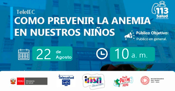 Capacitación online gratis "Cómo prevenir la anemia en nuestros niños" del MINSA