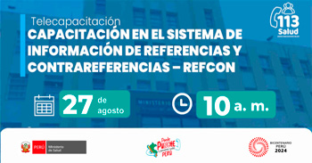 Capacitación online gratis "Capacitación en REFCON" de MINSA