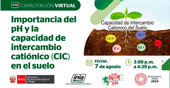 Capacitación online "Importancia del pH y la capacidad de intercambio catiónico (CIC) en el suelo" del INIA