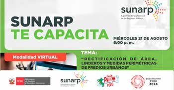 Charla online gratis "Rectificación de áreas, linderos y medidas perimétricas en el registro de predios" 