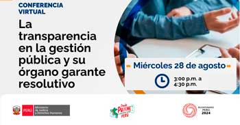 Conferencia online "La transparencia en la gestión pública y su órgano garante resolutivo" del CEJDH