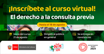 Curso online gratis sobre El Derecho a la Consulta Previa del Ministerio de Cultura