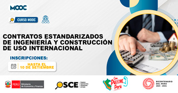 Curso online gratis MOOC "Contratos estandarizados de ingeniería y construcción de uso internacional" del OSCE