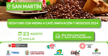 Evento presencial "Desayuno Empresarial Con aroma a café: innovación y negocios" de Sierra y Selva Exportadora