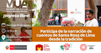 Evento presencial Narración de cuentos de Santa Rosa de Lima desde la tradición