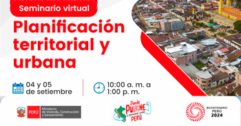 Seminario online "Planificación territorial y urbana" del MINISTERIO DE VIVIENDA