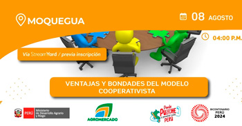 Seminario online "Ventajas y bondades del modelo cooperativista" de Sierra y Selva Exportadora