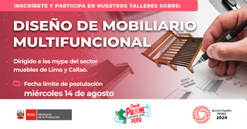 Taller presencial "Diseño de Mobiliario Multifuncional II"  del PRODUCE