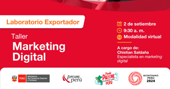 Taller online gratis de "Marketing Digital" de PromPerú