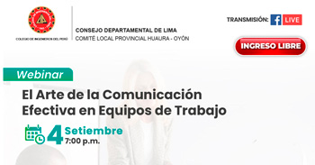 Webinar online gratis "El arte de la comunicación efectiva en equipos de trabajo"