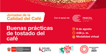 Webinar online sobre "Buenas prácticas de tostado del café" de PromPerú