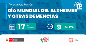 Capacitación online gratis "Día Mundial del Alzheimer y Otras Demencias"  de MINSA