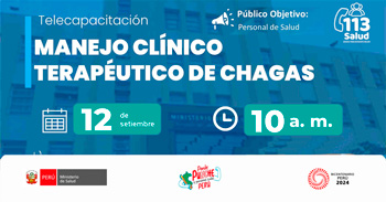 Capacitación online gratis "Manejo clínico terapéutico de chagas" de MINSA