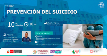 Capacitación online gratis "Prevención del suicidio" de MINSA