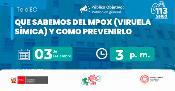 Capacitación online gratis ¿Qué sabemos de MPox (Viruela Símica) (Viruela del Mono) y cómo prevenirla?  de MINSA