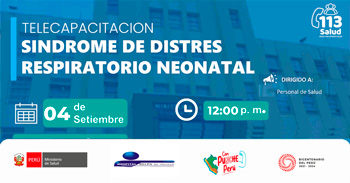 Capacitación online gratis Síndrome de distres respiratorio neonatal  de MINSA