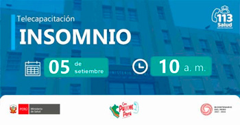 Capacitación online gratis "Insomnio"  del  MINSA