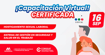  Capacitación  online Hostigamiento Sexual Laboral y Sistema de Gestión en Seguridad y Salud en el Trabajo