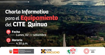 Charla presencial "Para el Equipamiento del CITE Quinua" de CITE Ayacucho