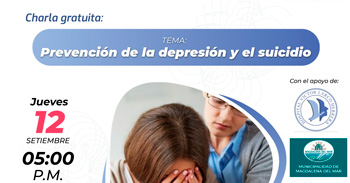 Charla online gratis "Prevención de la depresión y el suicidio" de la Municipalidad de Magdalena del Mar