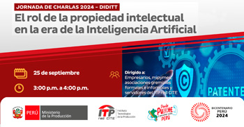  Charla online gratis "El rol de la propiedad intelectual en la era de la Inteligencia Artificial" del ITP