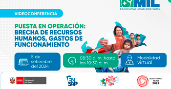 Conferencia online "Puesta en Operación: Brecha de recursos humanos, gasto de funcionamiento" de la ENSAP