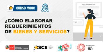 Curso online gratis con certificado "¿Cómo elaborar requerimientos de bienes y servicios?" del OSCE